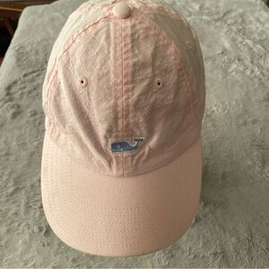 Vineyard Vines Pink Baseball Cap with Whale Logo adjustable